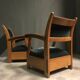Paire de chaises longues hollandaises des années 1930
