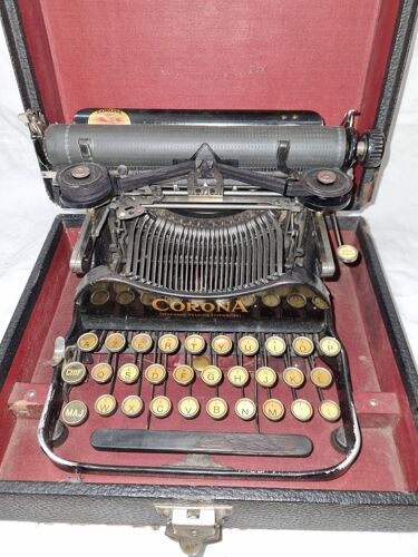 Machine à écrire corona portable de 1917