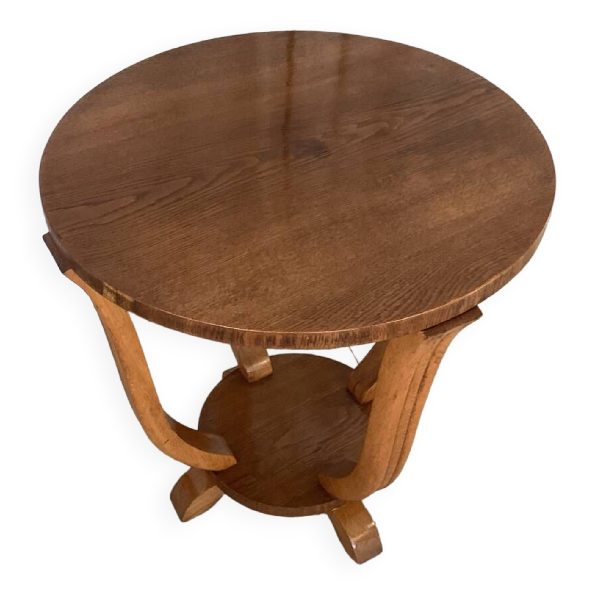 Art Deco round side table from the 1950s