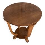 Art Deco round side table from the 1950s