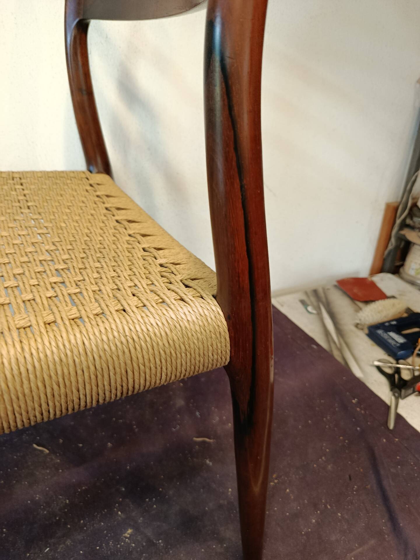 6 rosewood chairs no. 78 Niels Otto Moller