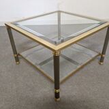 Glass and brass sofa tip from the 70s