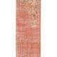 1970s Vintage Turkish Hand-Knotted Wool Cotton Red Runner Rug 82x270