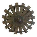 Roue porte clés ou autre en bois métal