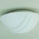 Putzler flush mount plafonnier verre blanc verre satiné années 1970 1980