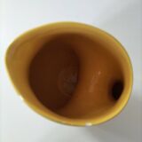 Vintage yellow sculptural pitcher 70s design