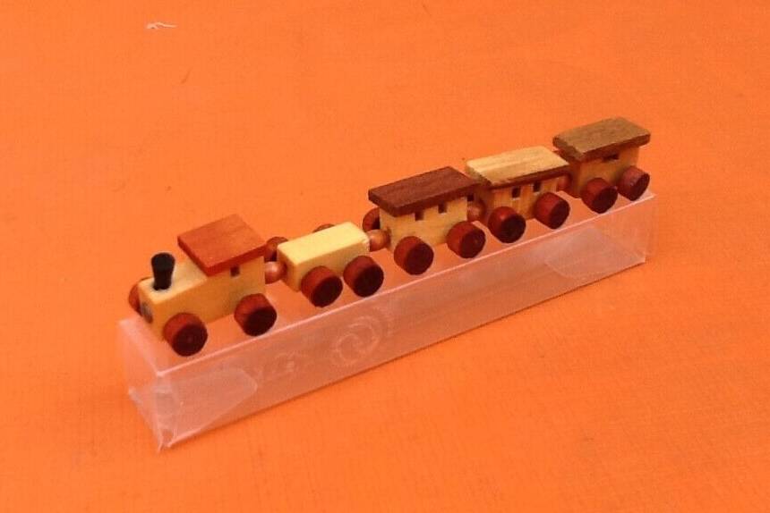 Wooden miniature train