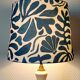 Alabaster lamp with gilding and seashells