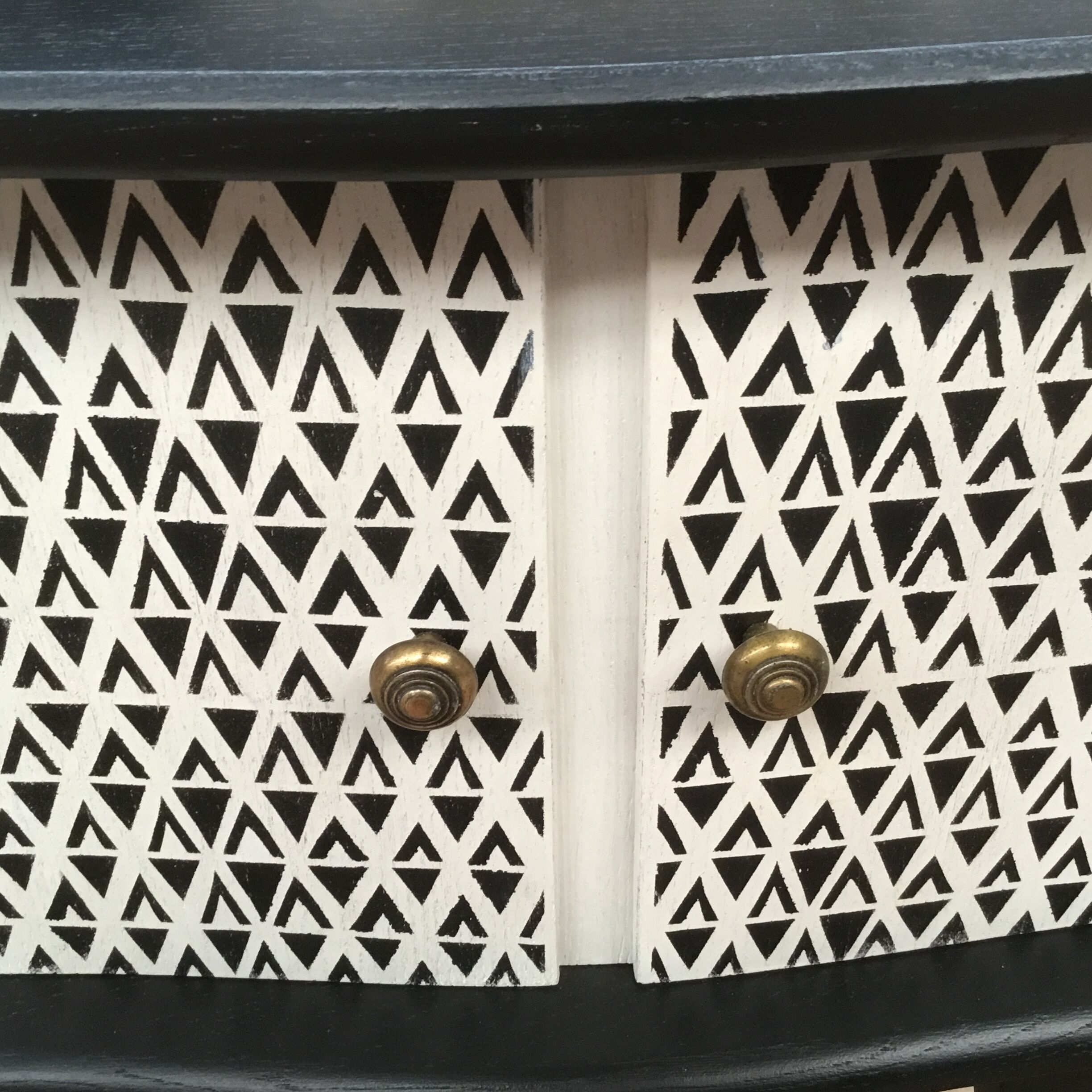 Black and white vintage bedside or extra furniture