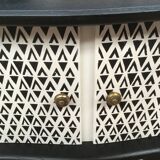 Black and white vintage bedside or extra furniture