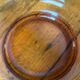 Vintage amber granite glass salad bowl