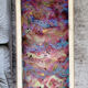 Baroque style coffee table colored glass