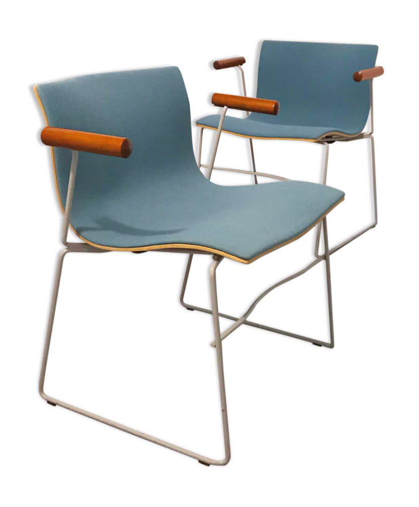 Paire de fauteuils Massimo et Lella Vignelli pour Knoll