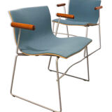 Paire de fauteuils Massimo et Lella Vignelli pour Knoll