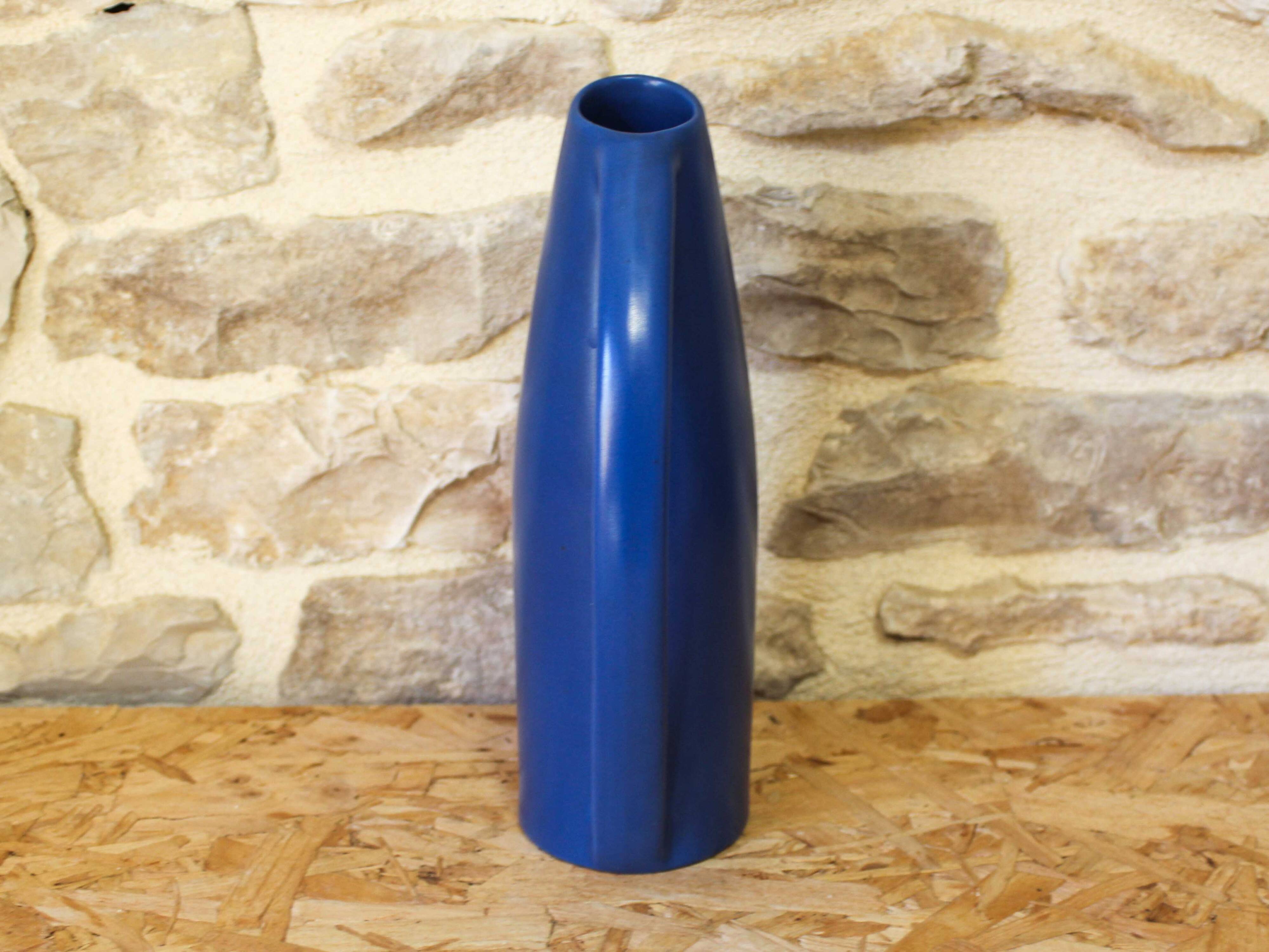 Modernist ceramic pitcher Longchamp France
