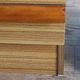 vintage bedside tables in elm by Simat Doubinski Brothers