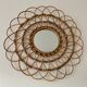 Natural rattan sun mirror 61cm