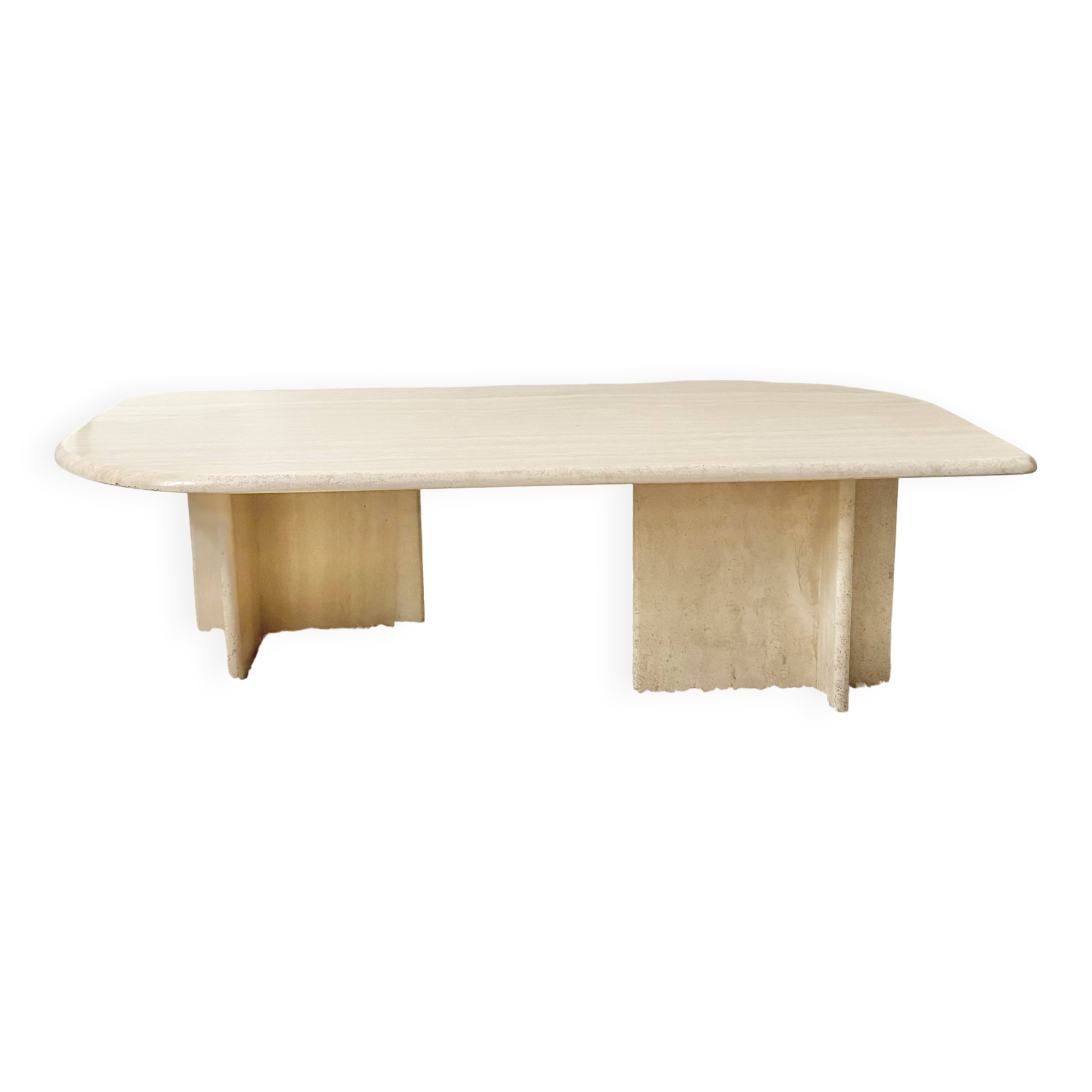 Travertine coffee table (Roche Bobois)