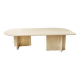 Travertine coffee table (Roche Bobois)