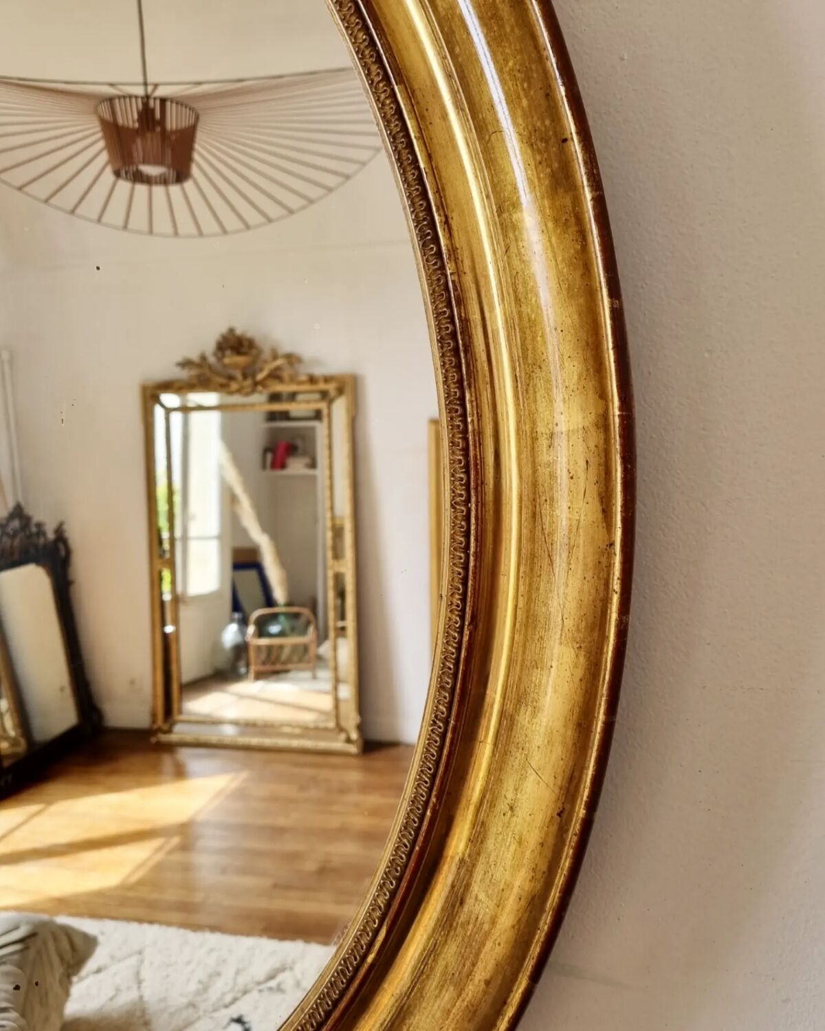 Oval mirror Louis XVI 102x75cm