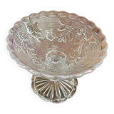 Vintage glass stemmed cup
