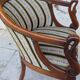Pair of "swan neck" armchairs