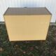 Old chest of drawers 4 drawers wood feet compass 70s vintage scandinavian