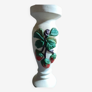 Plaster vase ht 30 cm for dry flowers