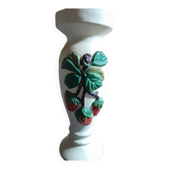 Plaster vase ht 30 cm for dry flowers