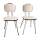 2 chaises formica - pieds Eiffel