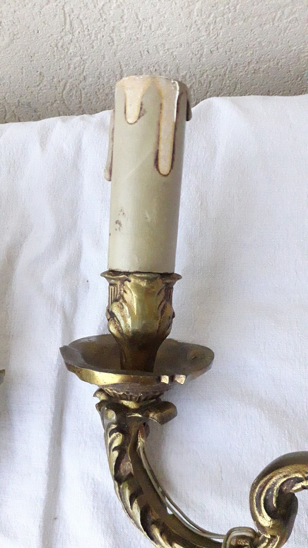 Paire d'appliques bronze