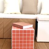 Table d'appoint cube en céramique