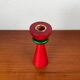 Vintage postmodern wooden candlestick, 1970s