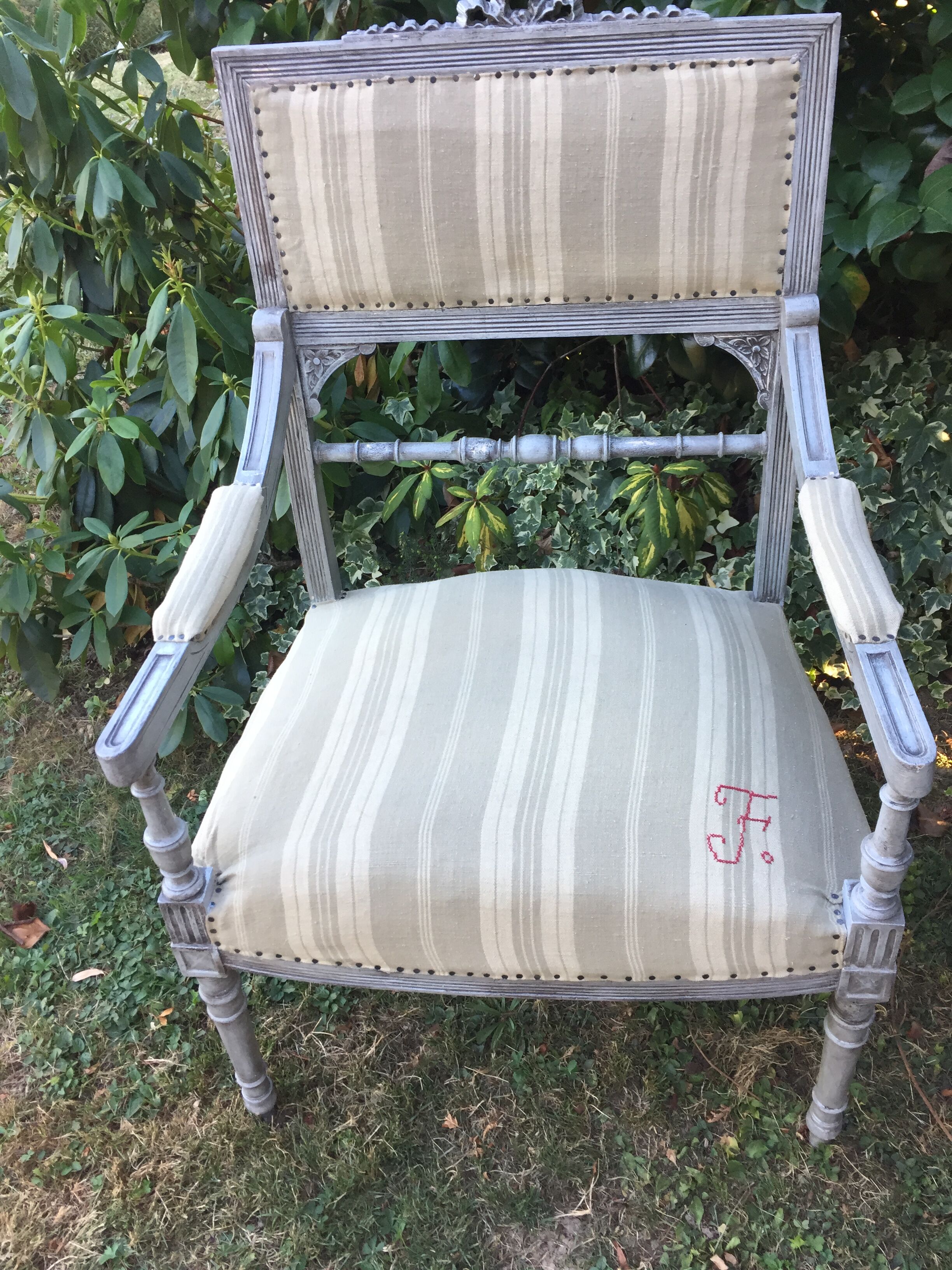 Old Louis XVI style armchair