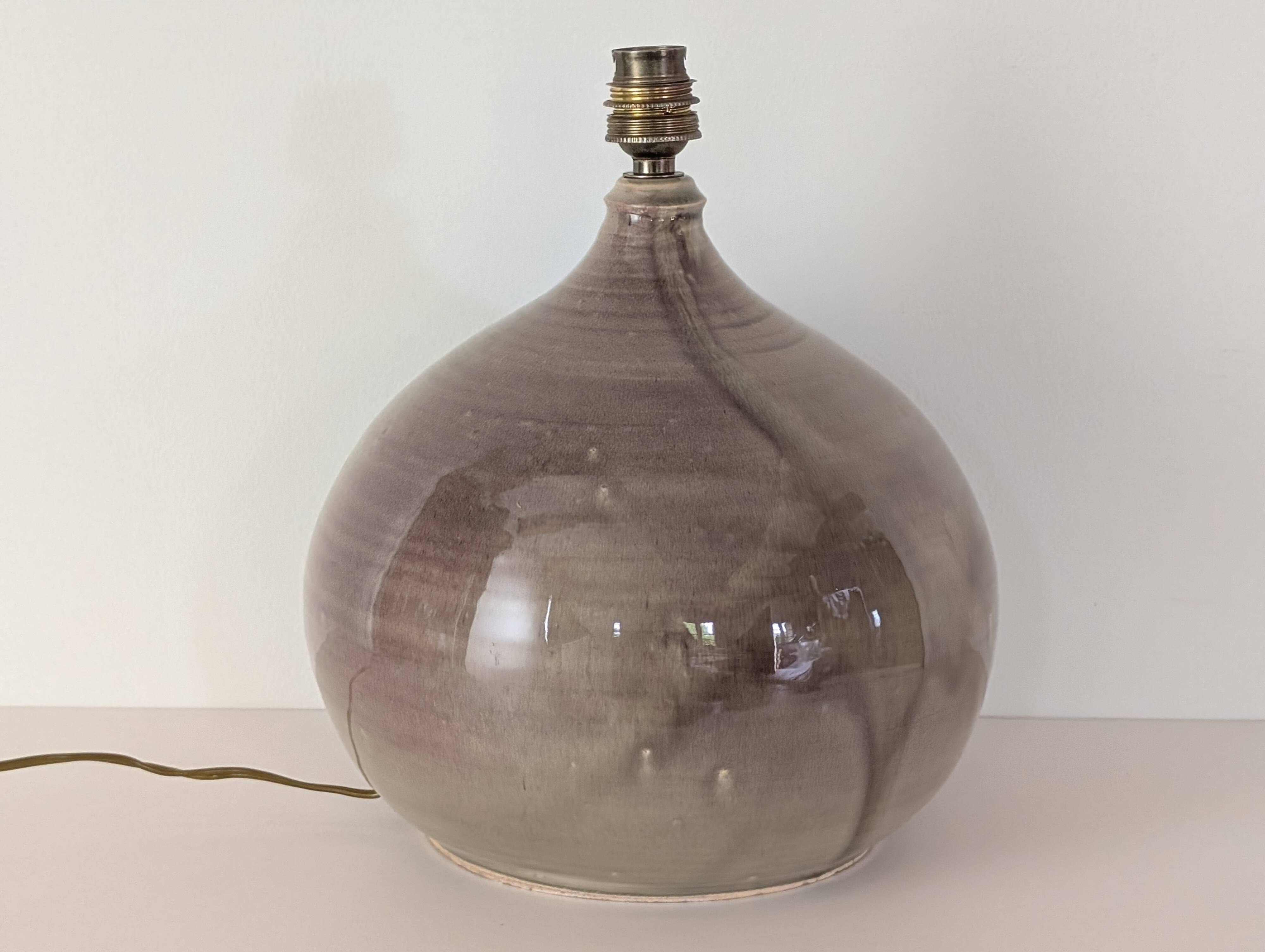 Pied de lampe en céramique
