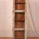 Old original Burmese teak wall display case with green patina