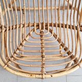 Vintage rattan armchair 1960