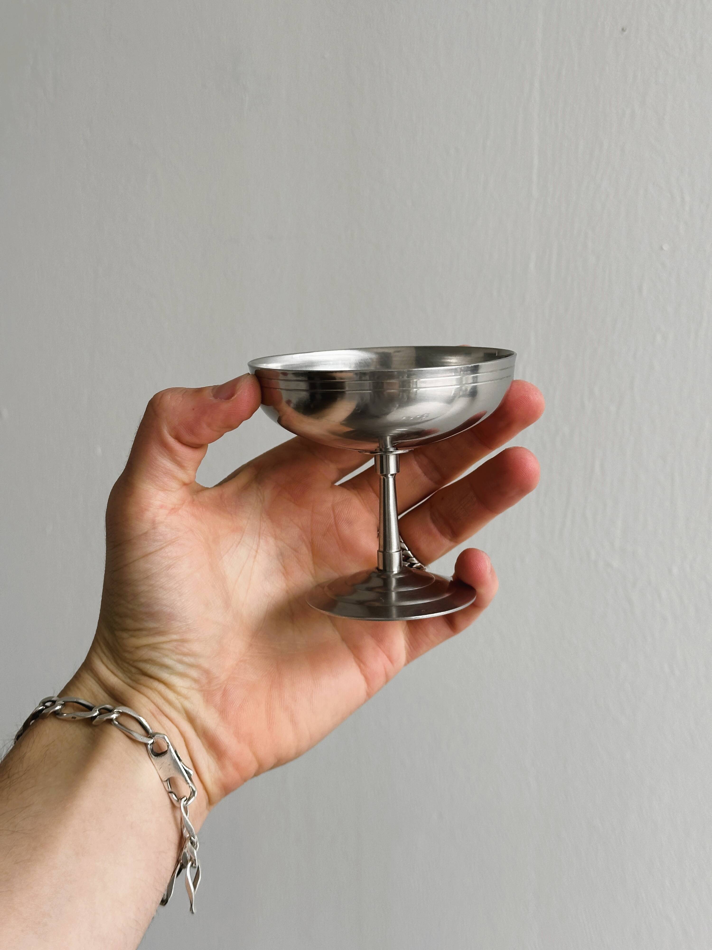 6 stainless steel footed cups MAT Letang Remy style