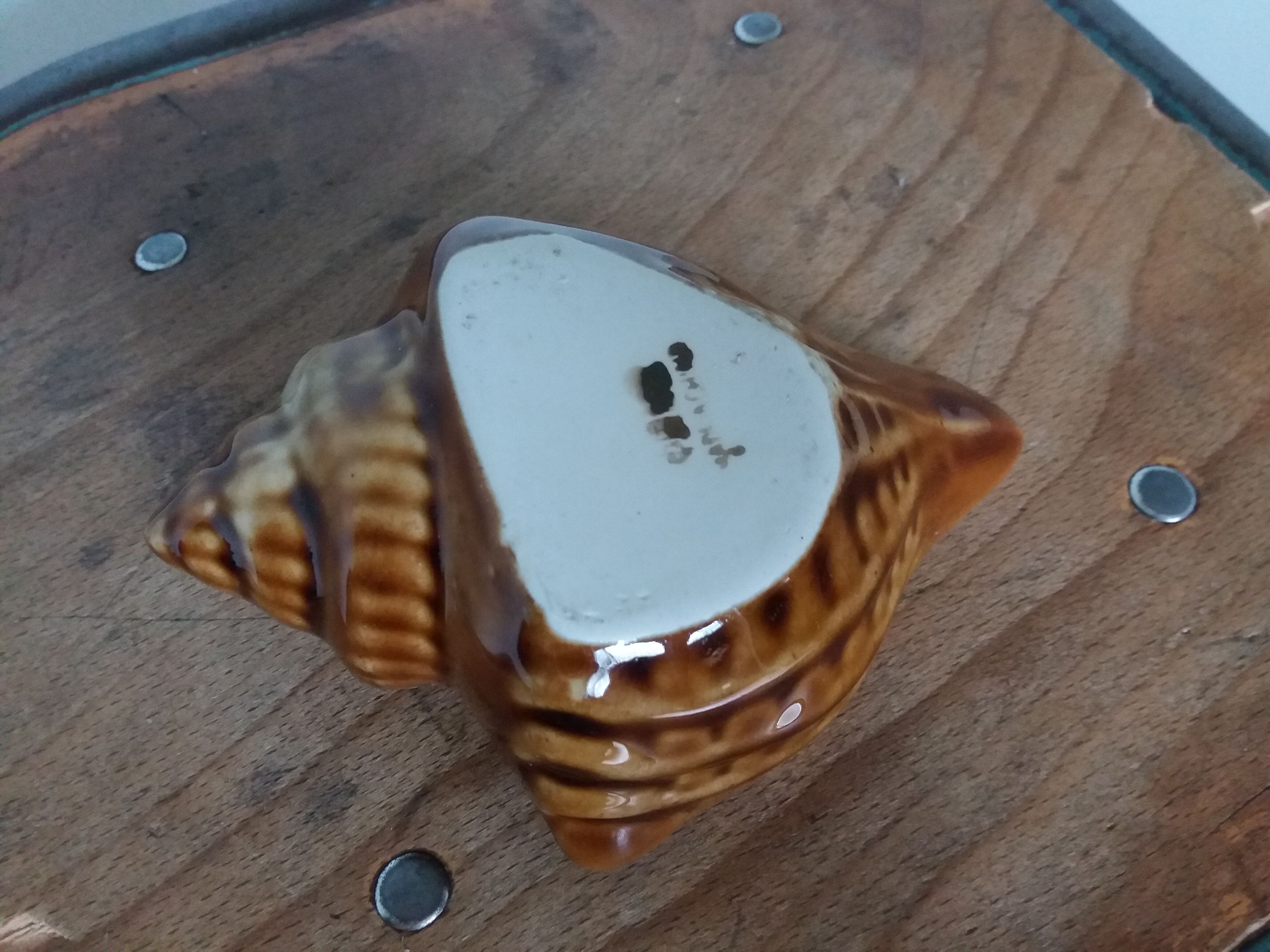 Ashtray shell signed numbered