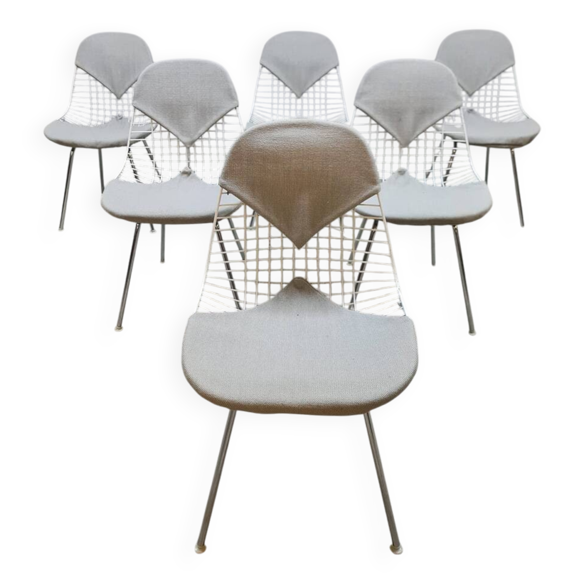 Vintage wire Bikini chairs Charles & Ray Eames Herman Miller 1960s