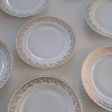 Set of 8 Limoges porcelain plates ADP ROYAL.