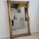 Rectangular golden mirror moldings plant motifs nineteenth H: 130cm