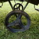 Vintage industrial coffee table antique marble trolley