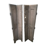 Pair of wooden screens