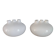 Pair of vintage crackled design soliflore vases