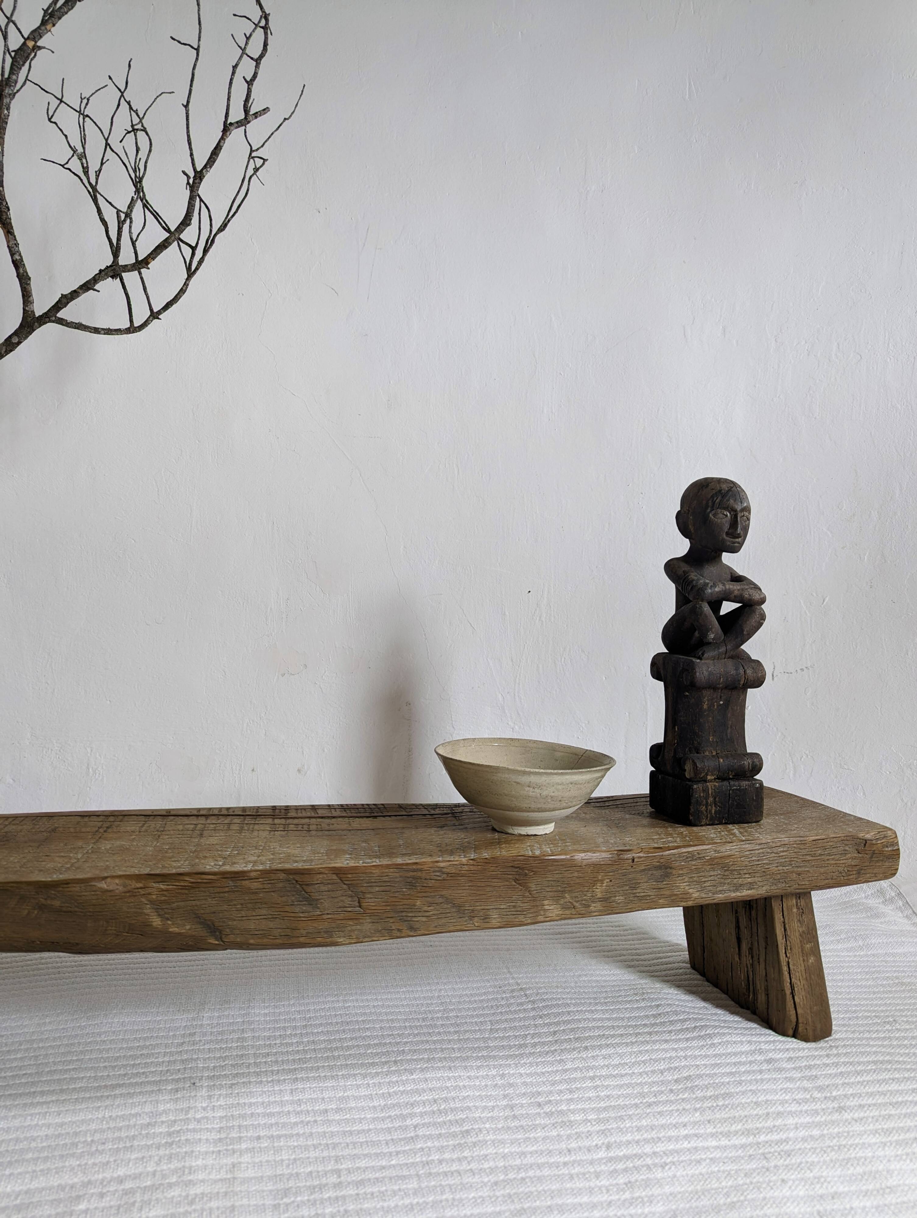 Coffee table or bench in old oak