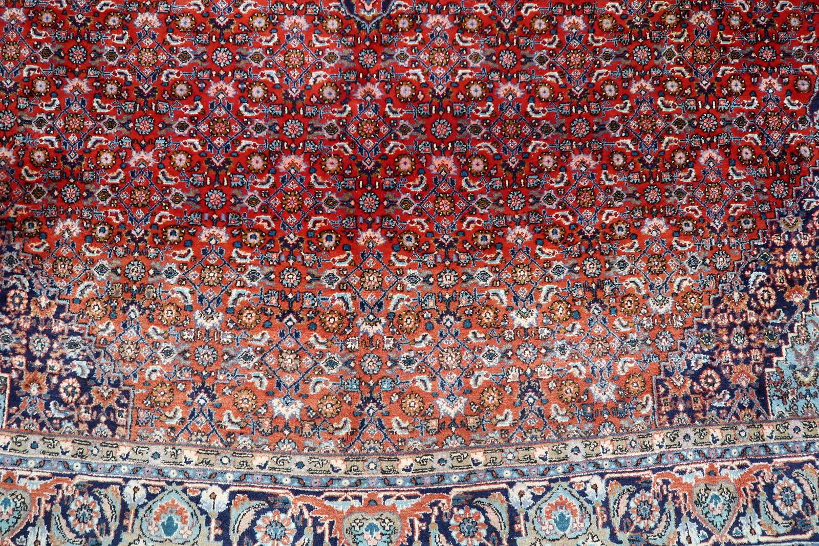 Antique Persian Bidjar handmade rug 7.5' x 10.11' 1920s - 1C1210