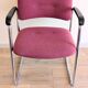 Strafor Steelcase 421 vintage armchair in plum fabric, 1989