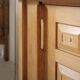 Guillerme and Chambron oak sideboard in light wood in a brutalist style.