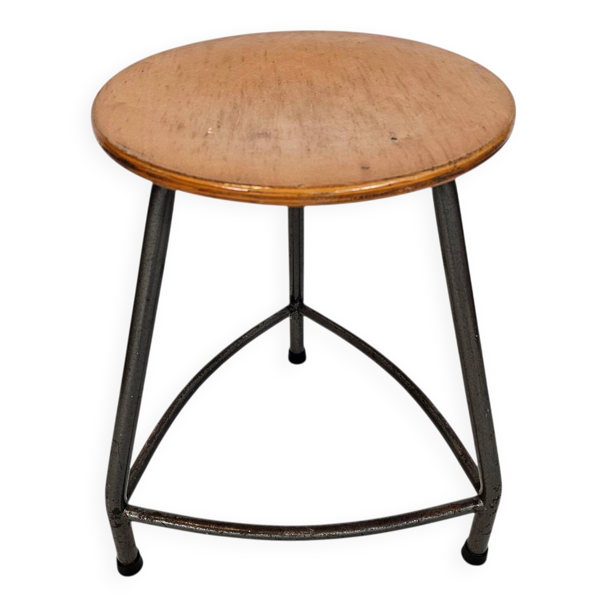 Ahrend De Cirkel - Industrial - Stool - Wood - Metal - 60s